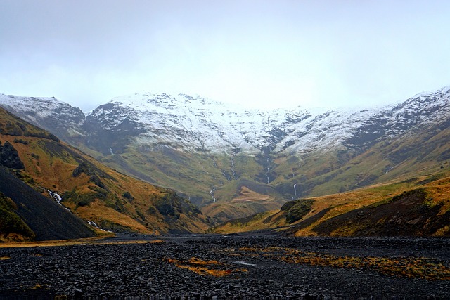 climbing in the mountains