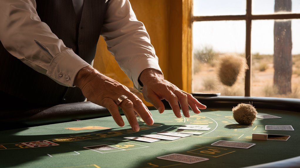 flickering blackjack dealer s tics