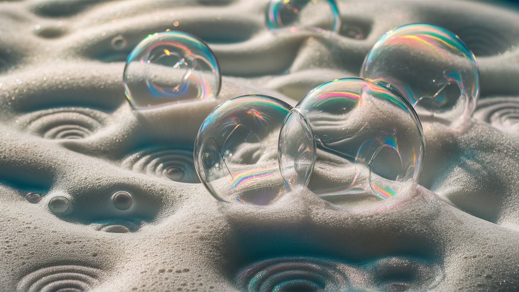 shaking bubbles create waves