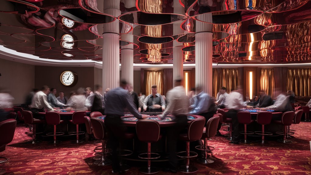 no clocks inside casinos