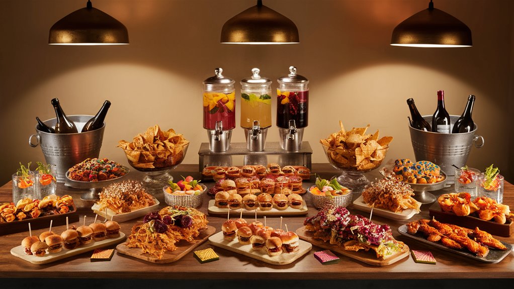 set up refreshment station