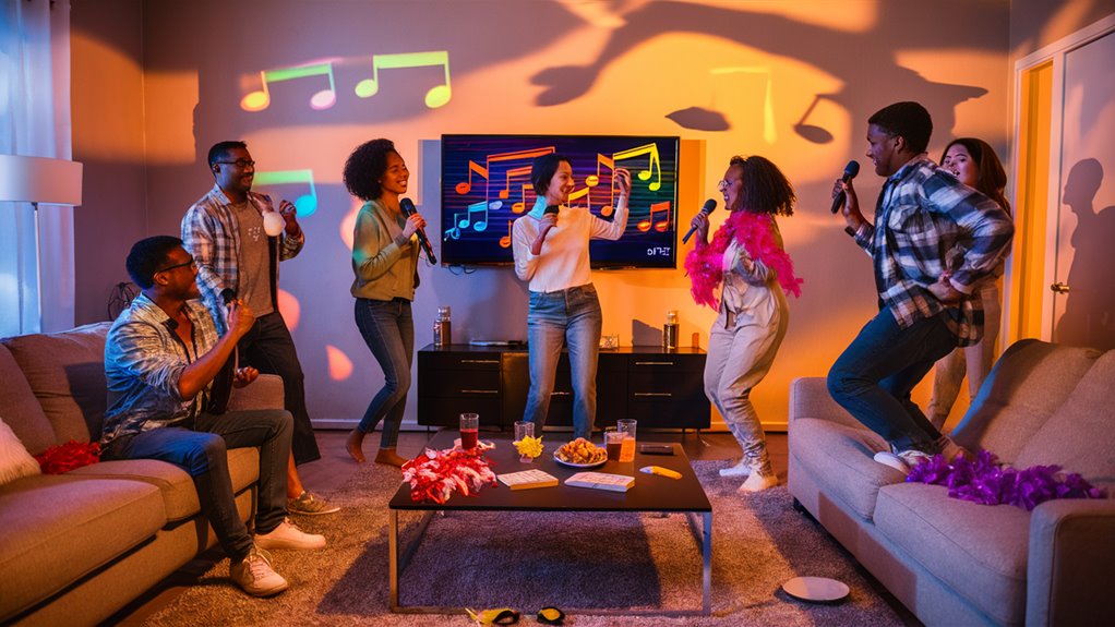singing entertainment with friends