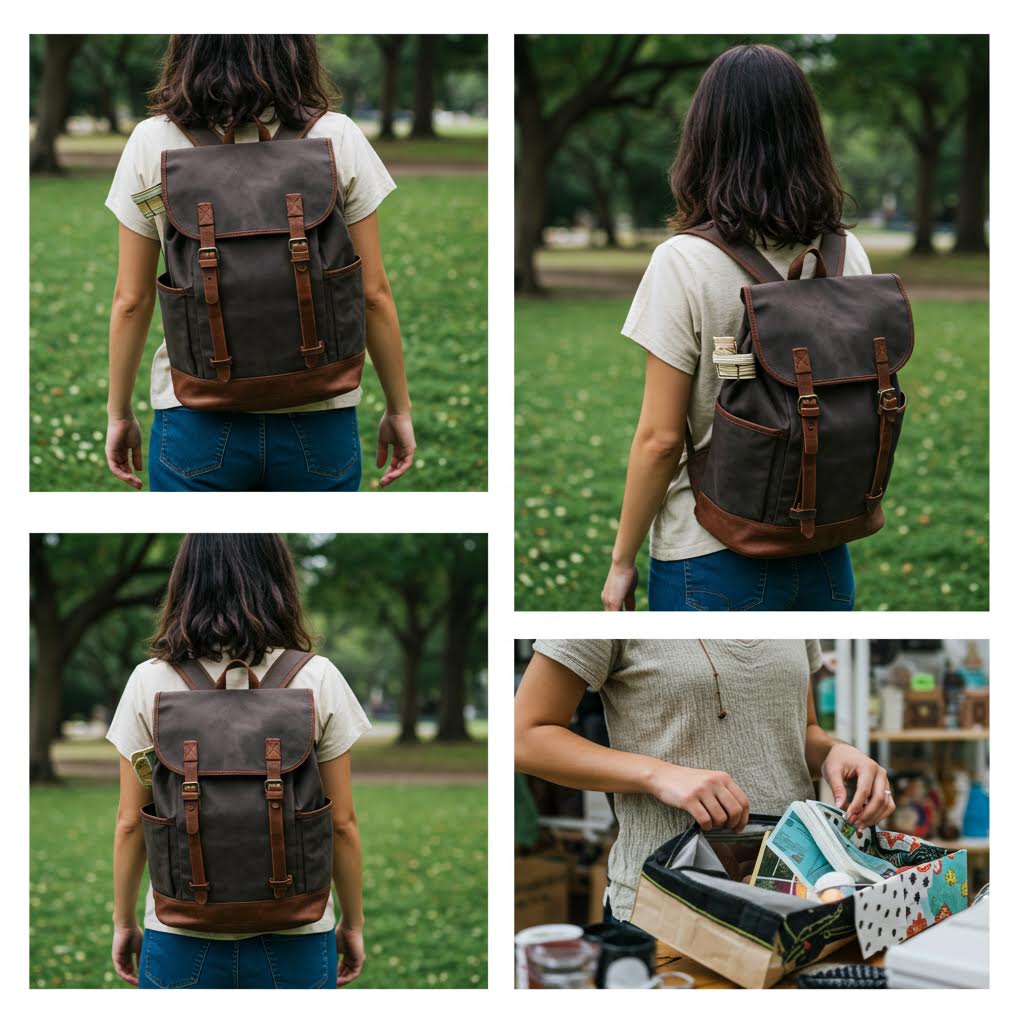 온카스터디 핸드메이드 백팩 시리즈, 자연 소재로 제작된 실용적이고 감각적인 디자인