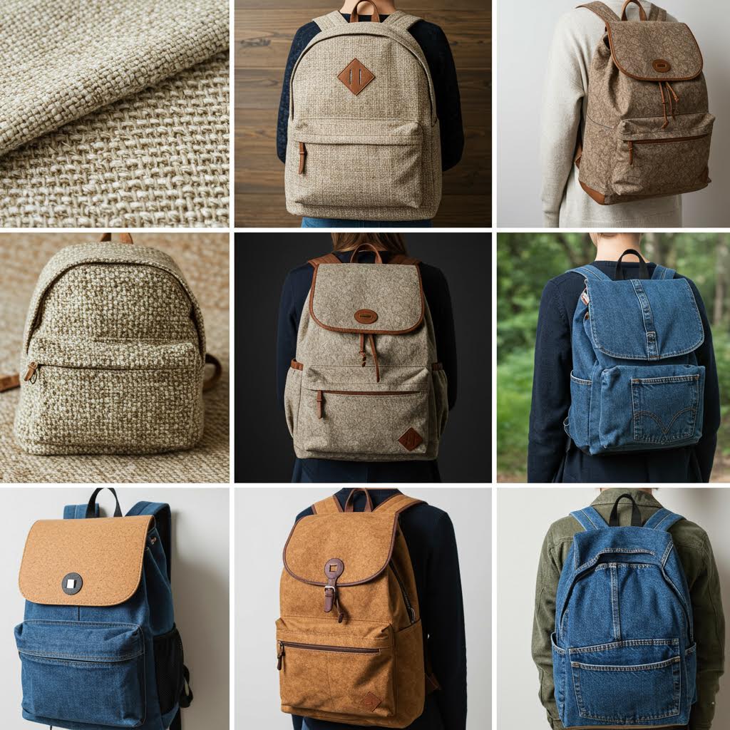 온카스터디 지속가능 패브릭 디자인, 헴프와 데님을 활용한 친환경 백팩 컬렉션