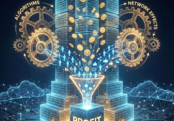 거대한 데이터와 금전으로 쌓인 디지털 플랫폼이 알고리즘 기어를 돌려 사용자의 활동을 수익으로 바꾸는